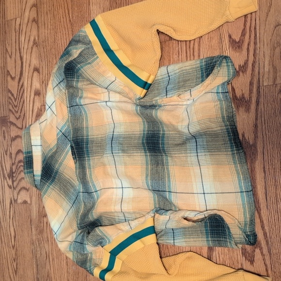 BDG - Yellow & Green Caleb Sporty Shirt - Picture 9 of 9